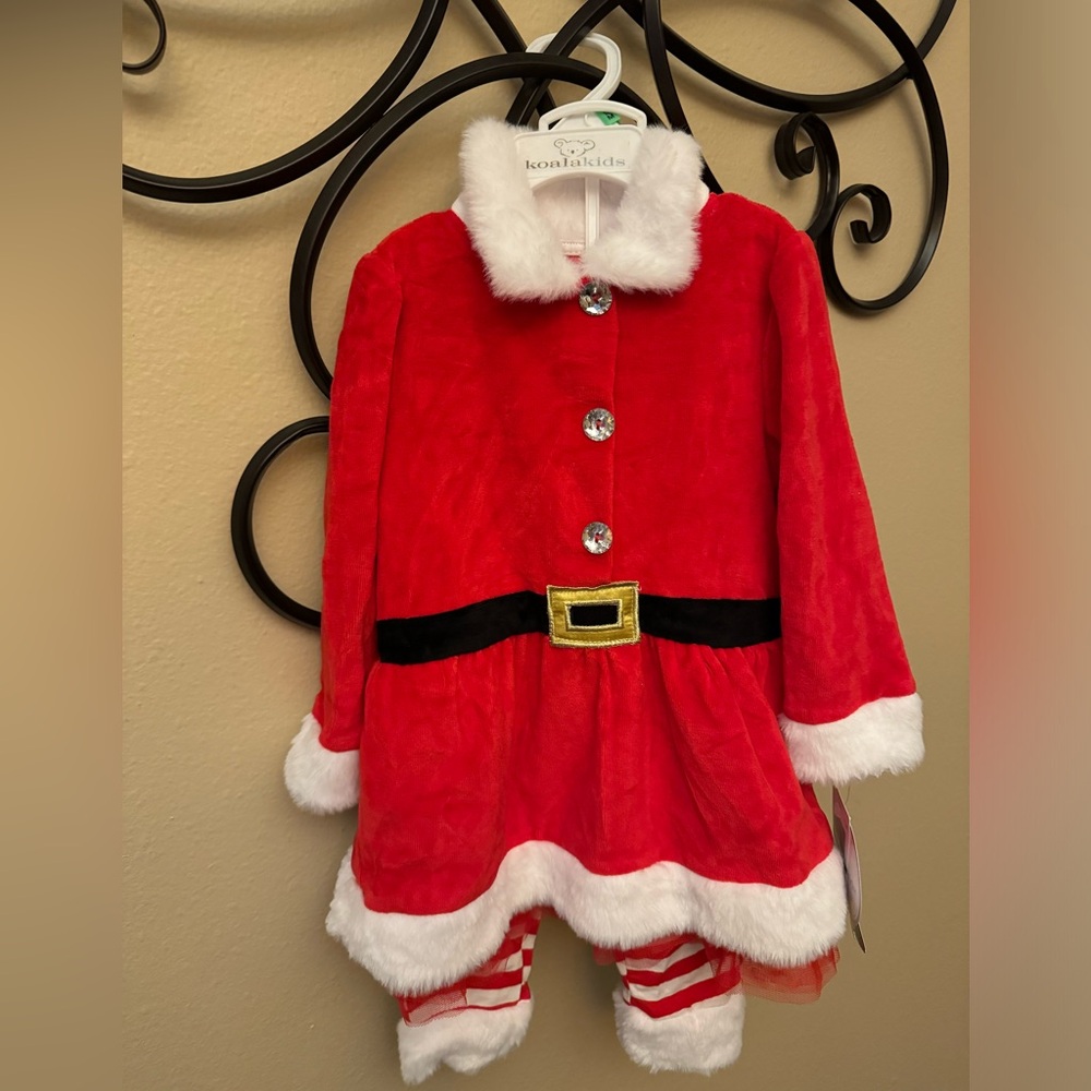 12-18 months baby girls Santa 2 piece outfit koala kids